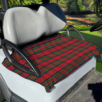 Royal Stewart Tartan Pattern Print Golf Cart Seat Cover
