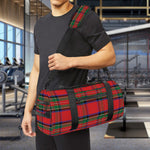 Royal Stewart Tartan Pattern Print Gym Bag