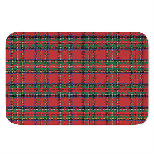 Royal Stewart Tartan Pattern Print Indoor Door Mat