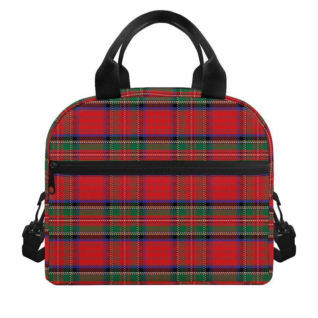 Royal Stewart Tartan Pattern Print Insulated Lunch Bag