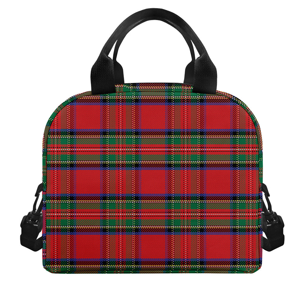 Royal Stewart Tartan Pattern Print Insulated Lunch Bag