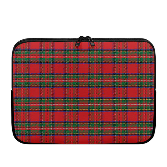 Royal Stewart Tartan Pattern Print Laptop Sleeve