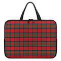 Royal Stewart Tartan Pattern Print Laptop Sleeve With Handle
