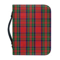 Royal Stewart Tartan Pattern Print Leather Bible Cover