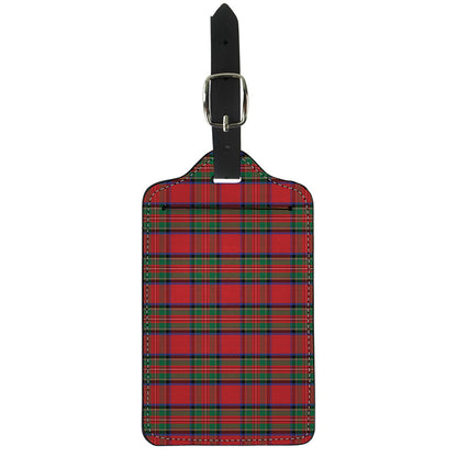 Royal Stewart Tartan Pattern Print Luggage Tag