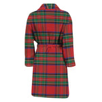 Royal Stewart Tartan Pattern Print Men's Bathrobe