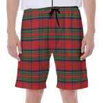 Royal Stewart Tartan Pattern Print Men's Beach Shorts