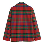 Royal Stewart Tartan Pattern Print Men's Cotton Blazer