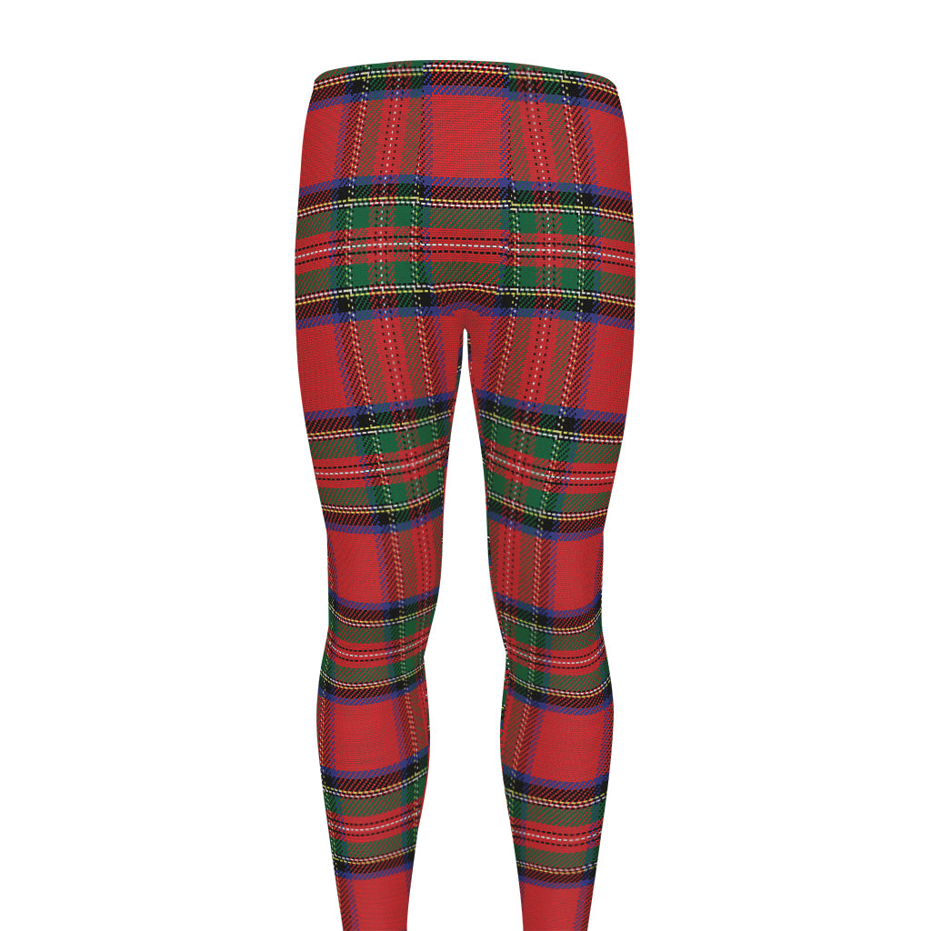 Royal Stewart Tartan Pattern Print Men's leggings
