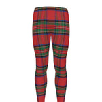 Royal Stewart Tartan Pattern Print Men's leggings