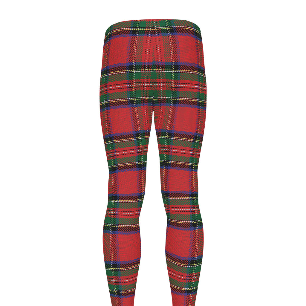Royal Stewart Tartan Pattern Print Men's leggings