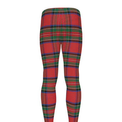 Royal Stewart Tartan Pattern Print Men's leggings