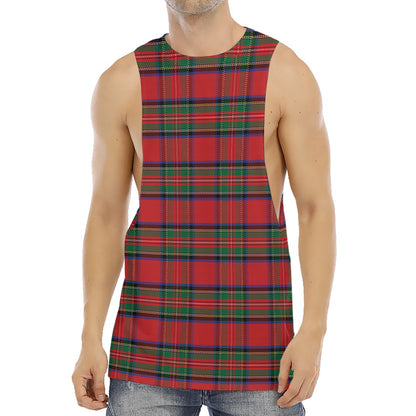 Royal Stewart Tartan Pattern Print Men's Muscle Tank Top