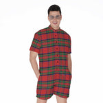 Royal Stewart Tartan Pattern Print Men's Rompers