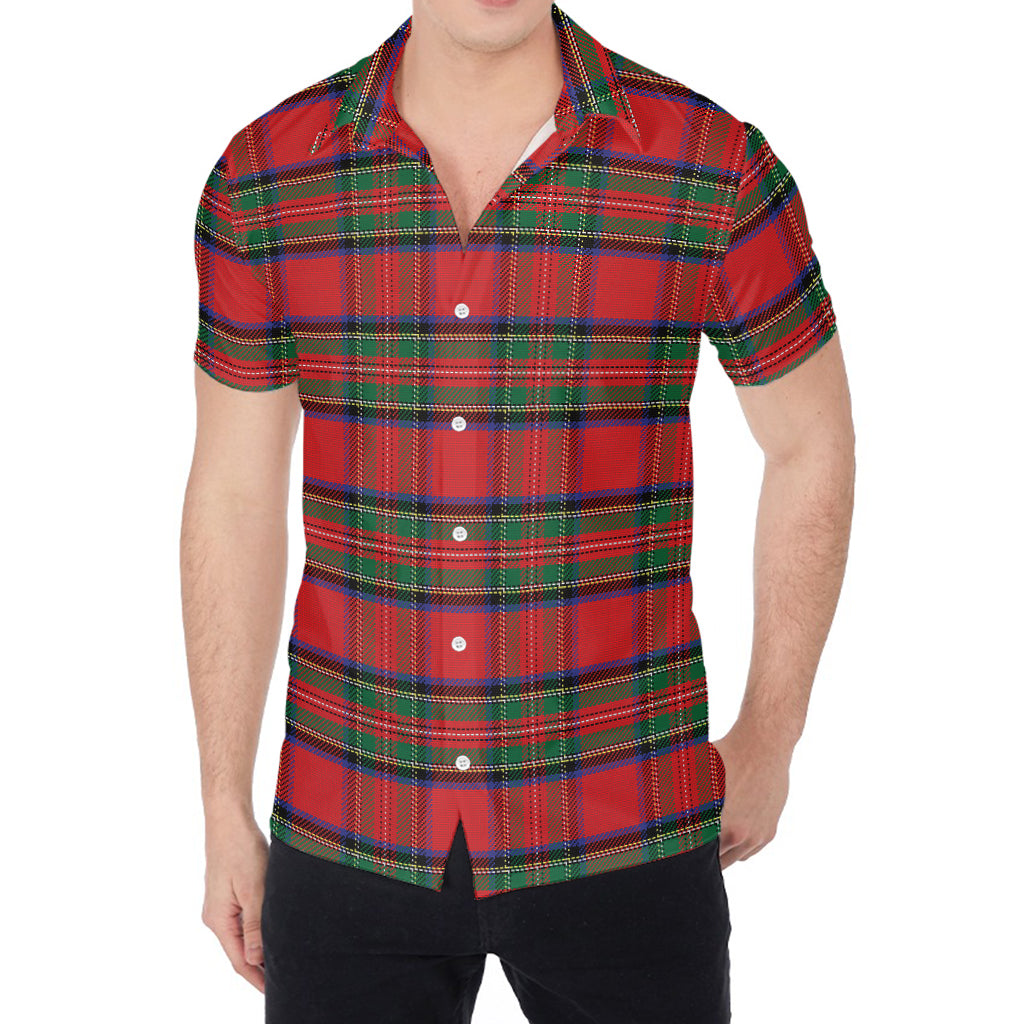 Royal Stewart Tartan Pattern Print Men's Shirt