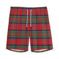 Royal Stewart Tartan Pattern Print Men's Athletic Shorts