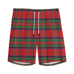 Royal Stewart Tartan Pattern Print Men's Sports Shorts