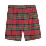 Royal Stewart Tartan Pattern Print Men's Sports Shorts