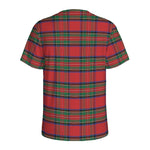 Royal Stewart Tartan Pattern Print Men's Sports T-Shirt