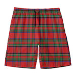 Royal Stewart Tartan Pattern Print Men's Swim Trunks