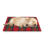 Royal Stewart Tartan Pattern Print Pet Cooling Mat Cover
