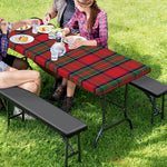 Royal Stewart Tartan Pattern Print Picnic Table Cover