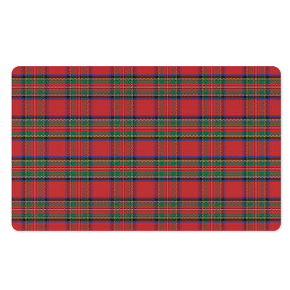 Royal Stewart Tartan Pattern Print Polyester Doormat