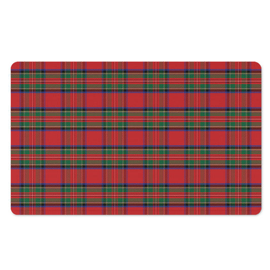 Royal Stewart Tartan Pattern Print Polyester Doormat