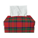 Royal Stewart Tartan Pattern Print Rectangle Tissue Box Cover