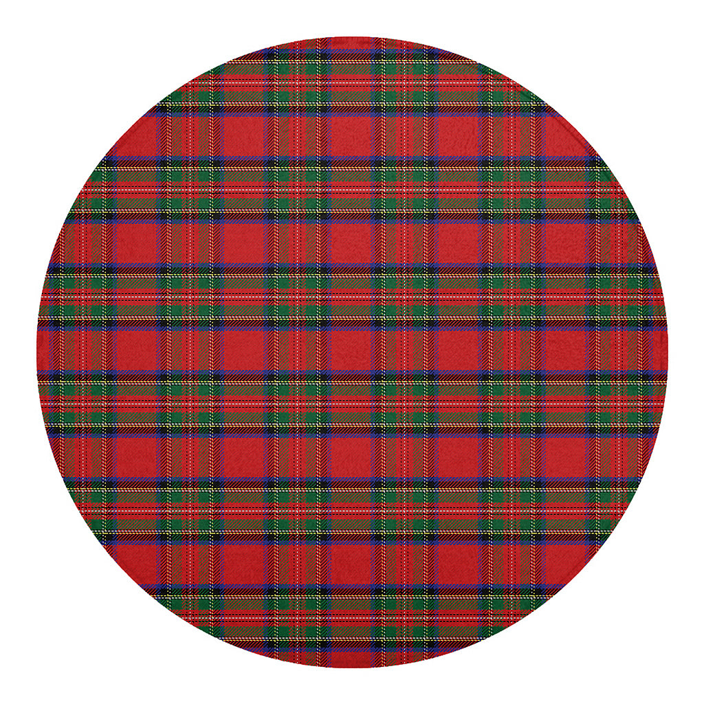 Royal Stewart Tartan Pattern Print Round Blanket