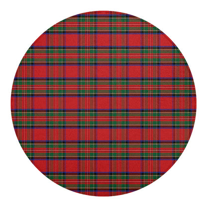 Royal Stewart Tartan Pattern Print Round Blanket