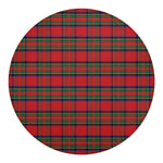 Royal Stewart Tartan Pattern Print Round Blanket