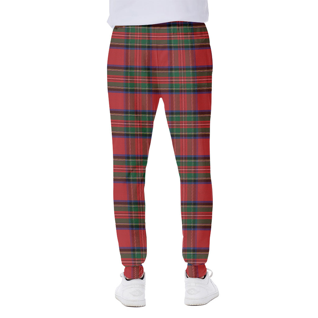 Royal Stewart Tartan Pattern Print Scuba Joggers