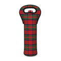 Royal Stewart Tartan Pattern Print Single Neoprene Wine Tote
