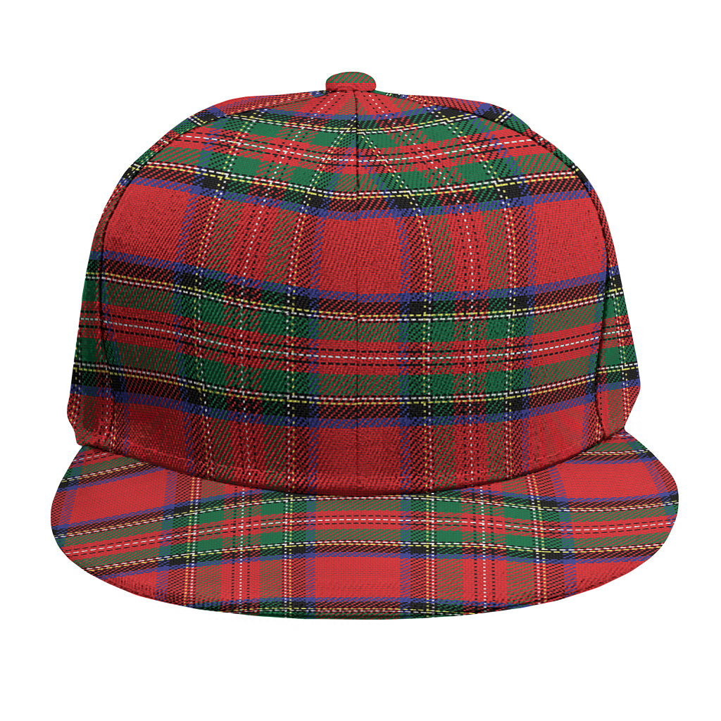 Royal Stewart Tartan Pattern Print Snapback Cap