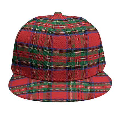 Royal Stewart Tartan Pattern Print Snapback Cap