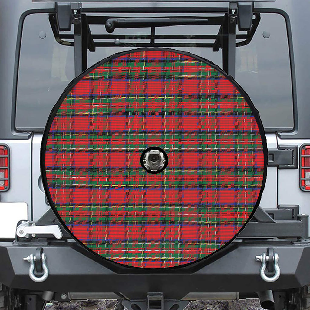 Royal Stewart Tartan Pattern Print Tire Cover With Camera Hole
