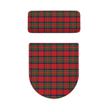 Royal Stewart Tartan Pattern Print Toilet Lid And Tank Cover Set