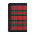 Royal Stewart Tartan Pattern Print Trifold Wallet