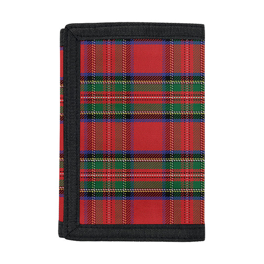 Royal Stewart Tartan Pattern Print Trifold Wallet