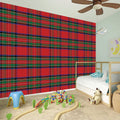 Royal Stewart Tartan Pattern Print Wall Sticker