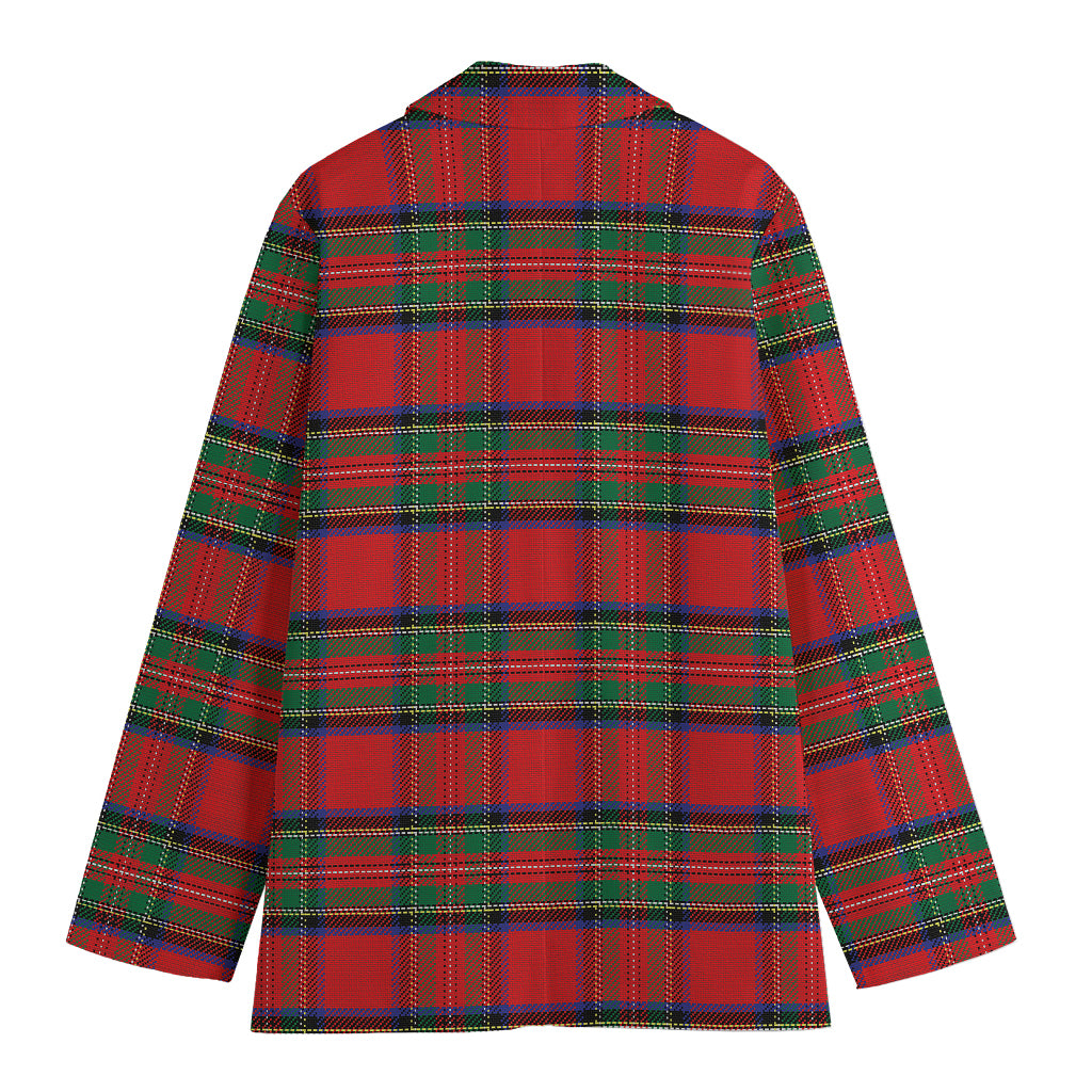 Royal Stewart Tartan Pattern Print Women's Blazer