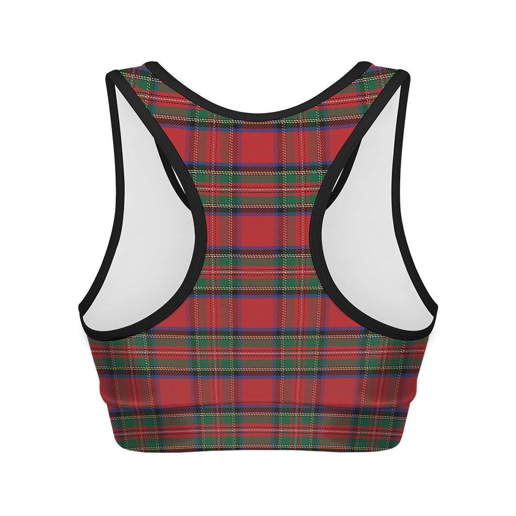 Royal Stewart Tartan Pattern Print Women's Sports Bra
