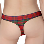 Royal Stewart Tartan Pattern Print Women's Thong