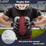 Abstract Colorful Liquid Trippy Print Rugby Ball