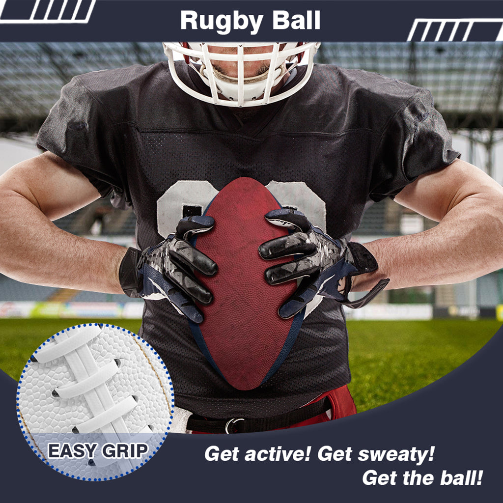 Embroidery Peacock Pattern Print Rugby Ball