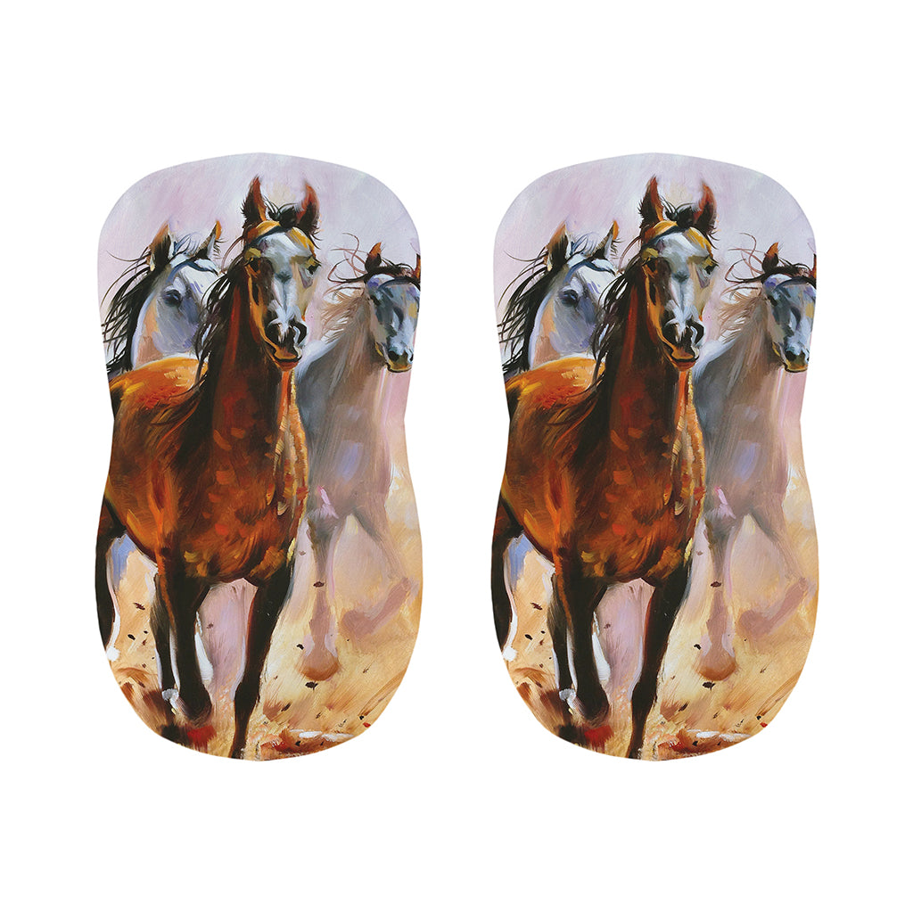 Running Horses Painting Print Bar Stool Covers