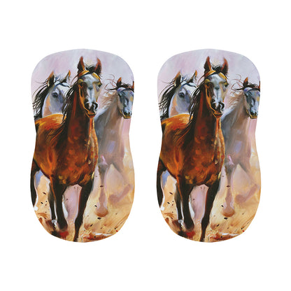 Running Horses Painting Print Bar Stool Covers