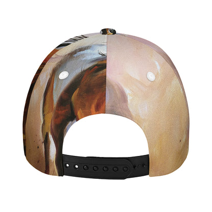Running Horses Painting Print Baseball Cap
