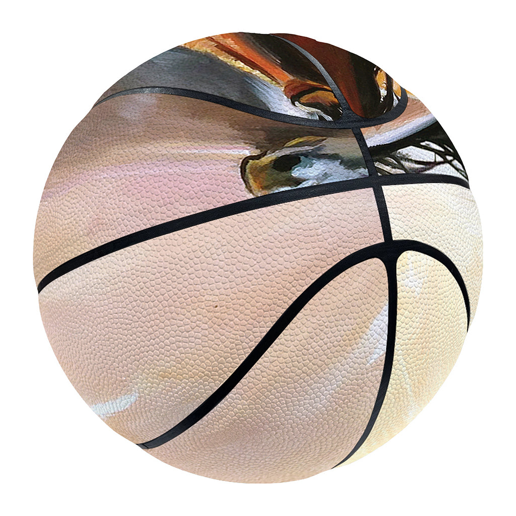 Running Horses Painting Print Basketball